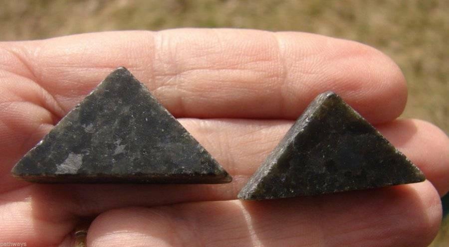 Genuine Galaxyite Pyramid Triangle Micro-Labradorite Crystal Ultra Rare - Psychic Pathways