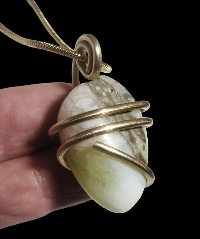 Spirit of Sakura Pendant Natural Agate | Bronze / Harmony / Bereavement Gift #2