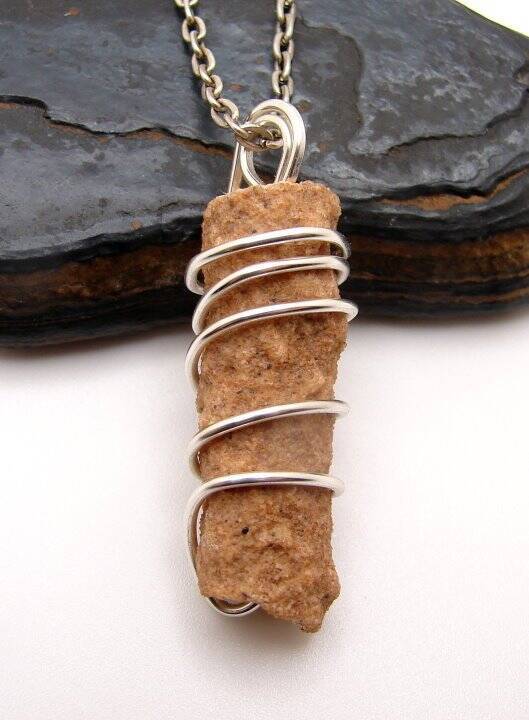 RARE UNUSUAL PRAYER PIPE LIGHTNING STRIKE SARAHA DESERT FULGURITE CRYSTAL #916