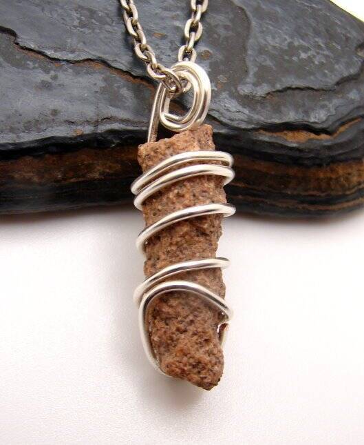 RARE UNUSUAL PRAYER PIPE LIGHTNING STRIKE SARAHA DESERT FULGURITE CRYSTAL #905