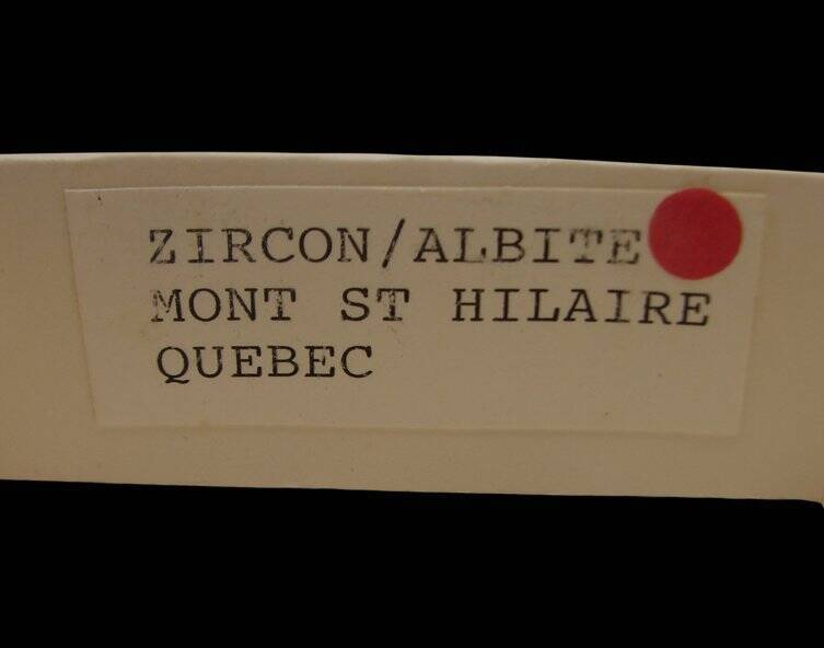 Old Collection Zircon and Albite Mont St Hilaire Quebec #1