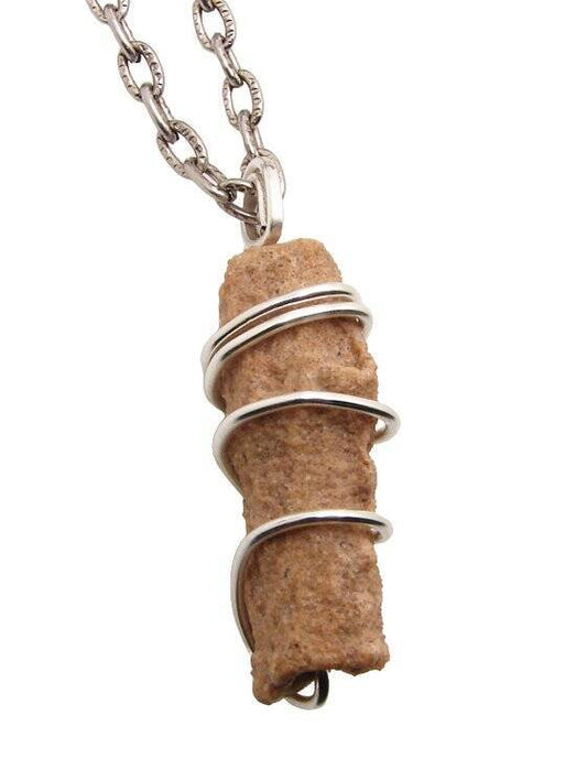 RARE UNUSUAL PRAYER PIPE LIGHTNING STRIKE SARAHA DESERT FULGURITE CRYSTAL #351