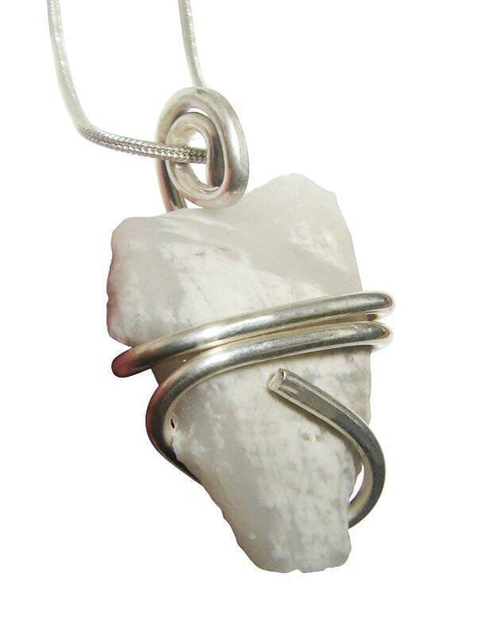 NOVACULITE PENDANT IN STERLING SILVER CUT CORDS - BE FREE AGAIN #554