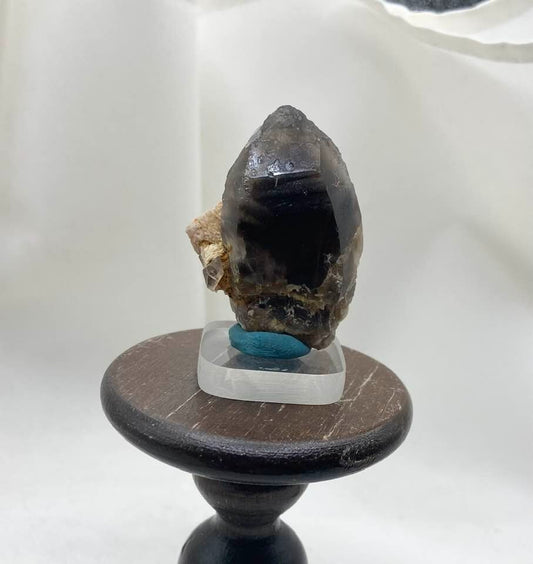 QUARTZ SMOKY CRYSTALS: LAKE GEORGE, TELLER COUNTY, COLORADO, USA -1979 #2
