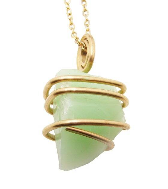Gorgeous Genuine Monatomic Andara Crystal Pendant Bronze Gold #6004