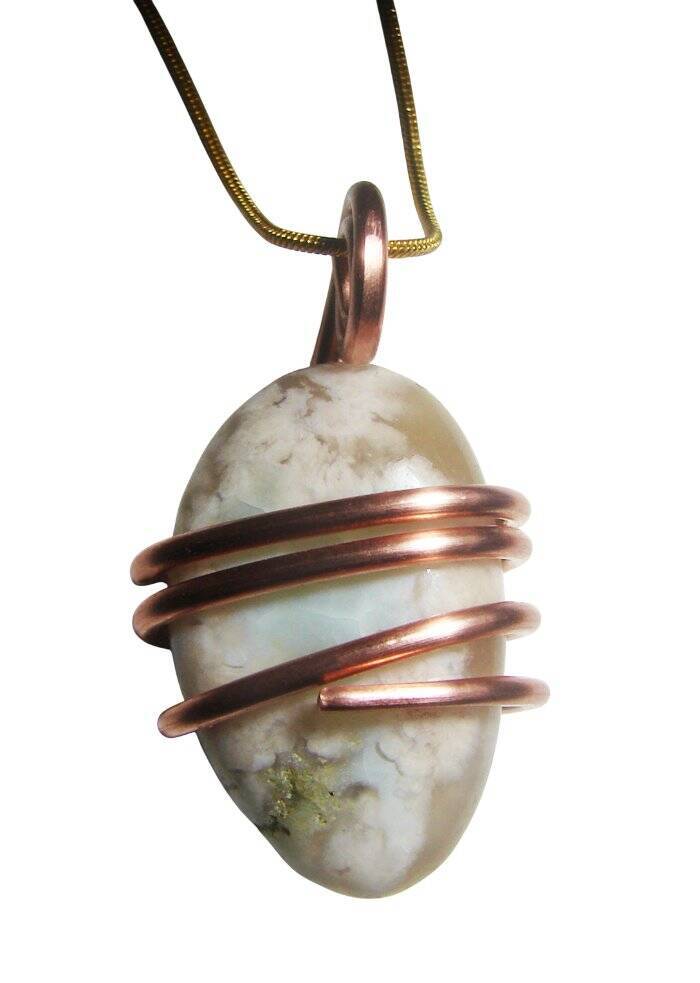 Spirit of Sakura Pendant Natural Agate | Copper / Harmony / Bereavement Gift #20