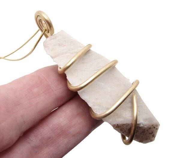 NOVACULITE PENDANT IN MERLIN'S GOLD - BE FREE AGAIN #452