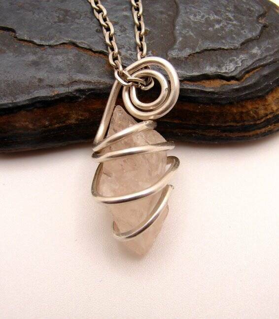 RARE HIGH POTENCY PINK MORGANITE AMULET PENDANT #10