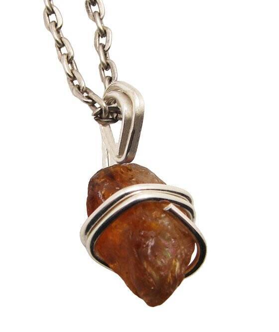 RARE AFRICAN CONGO LEMURIAN NATURAL CITRINE KUNDALINI QUARTZ WAND PENDANT #42