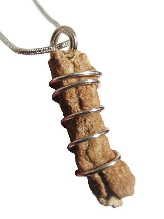 RARE UNUSUAL PRAYER PIPE LIGHTNING STRIKE SARAHA DESERT FULGURITE CRYSTAL #325