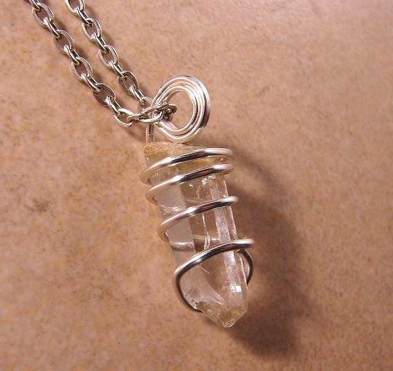 DELPHI ORACLE QUARTZ PENDANT SILVER COPPER MAGIC INCREASE SPIRITUALITY LOVE 22