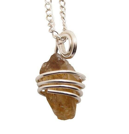 RARE AFRICAN CONGO LEMURIAN NATURAL CITRINE KUNDALINI QUARTZ WAND PENDANT #75