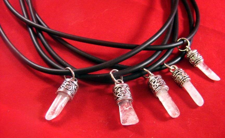 Crystal DANBURITE PENDANT Pleiadian Starbrary Crystal Mexico