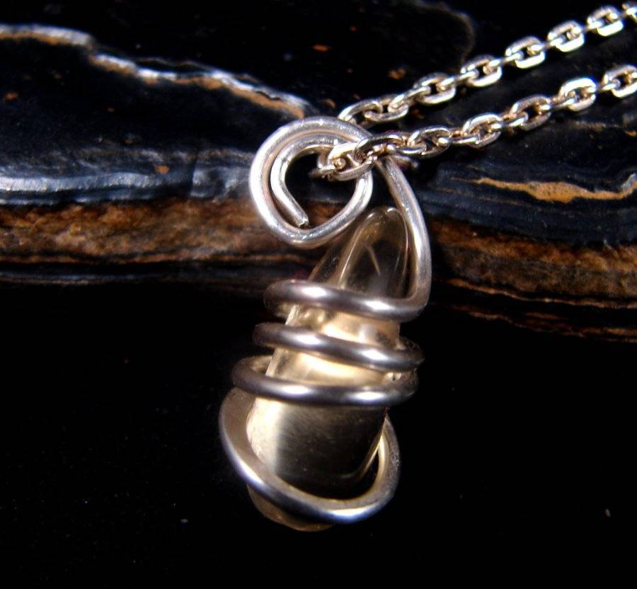 Golden Labradorite Hand Forged Pendant Sterling Silver Creativity 14