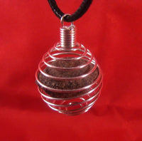 Natural Moqui Marble Shaman Stone Pendant from Utah - Psychic Pathways